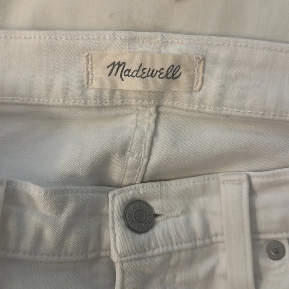 Madewell 9" High-Rise Skinny Jeans in Pure White size 29 - Picture 7 of 8